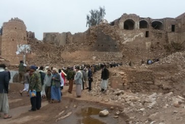 دمرها العدوان السعودي بسلسلة من الغارات وحولها إلى ركام  وأطلال.. ماجد التميمي