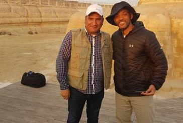 النجم الامريكى العالمي ويل سميث يزور أهرامات الجيزة