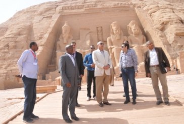 محافظ أسوان يتفقد أثار النوبة القديمة