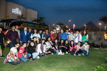 طلاب الهند فى مريديان الهرم