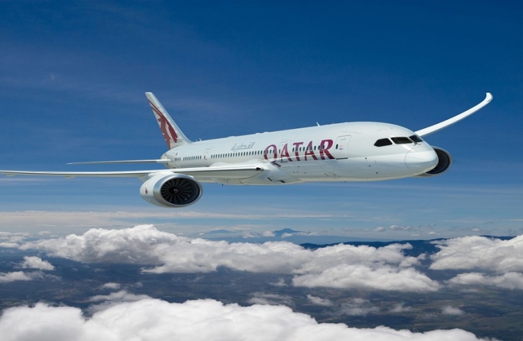 طائرة الخطوط الجوية القطرية تحط في مطار الرياض للمرة الأولي منذ عام 2017