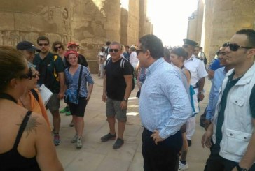 وزير الاثار يتفقد أعمال تطوير وترميم المواقع الأثرية بالأقصر