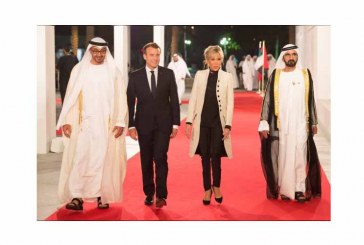 حاكم دبى وولى عهد أبوظبى والرئيس الفرنسي يفتتحون