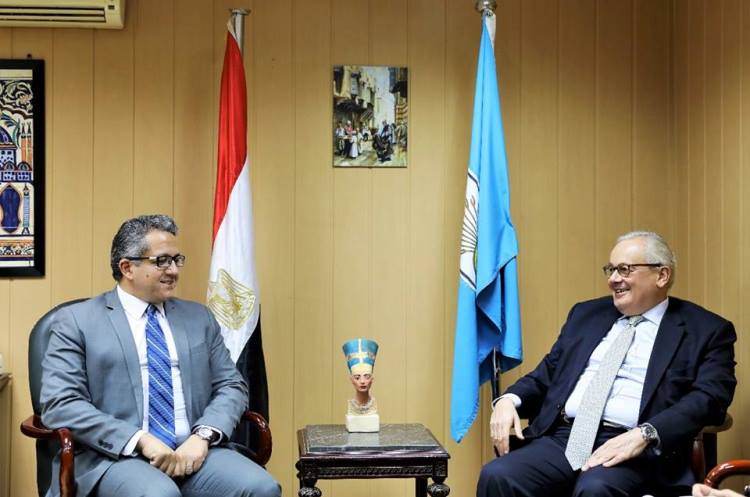 العنانى يبحث مع ايطاليا سبل التعاون في مجال العمل الأثري