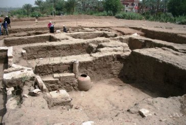 بالصور.. اكتشاف مبنى اثري ضخم بحوض الدمرداش بميت رهينة