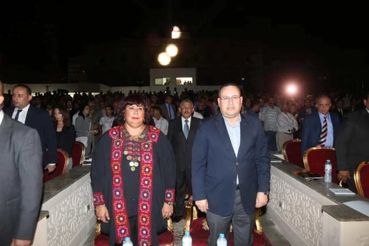 وزيرة الثقافة ومحافظ الاسكندرية يفتتحان مسرح عبد الوهاب