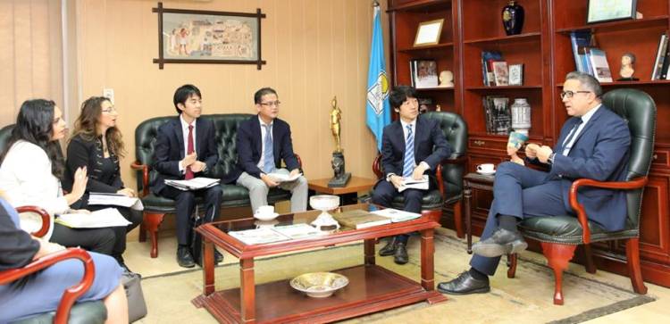 العنانى يناقش مع وكالة الجايكا اليابانية اخر اعمال مشروع المتحف المصرى الكبير