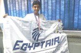 مصرللطيران تجدد رعايتها لبطل الاسكواش المصري عبدالله عمرو عادل