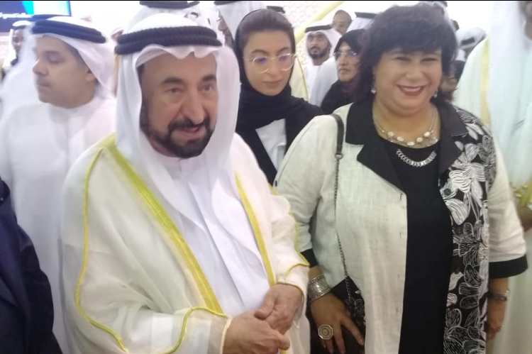 وزيرة الثقافة المصرية تشارك الشيخ القاسمي فى افتتاح معرض الشارقة الدولي للكتاب