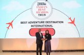 ” ترافيل أند ليجر” تمنح سلطنة عمان جائزة أفضل وجهة دولية لسياحة المغامرات