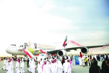  طائرة الإمارات الإيرباص A380 تستقطب 11 ألف زائر في معرض البحرين للطيران