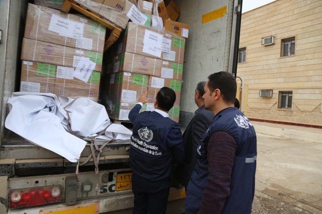 منظمة الصحة العالمية ترسل 13 طن من الأدوية المنقذة للحياة الى مستشفى الشرقاط