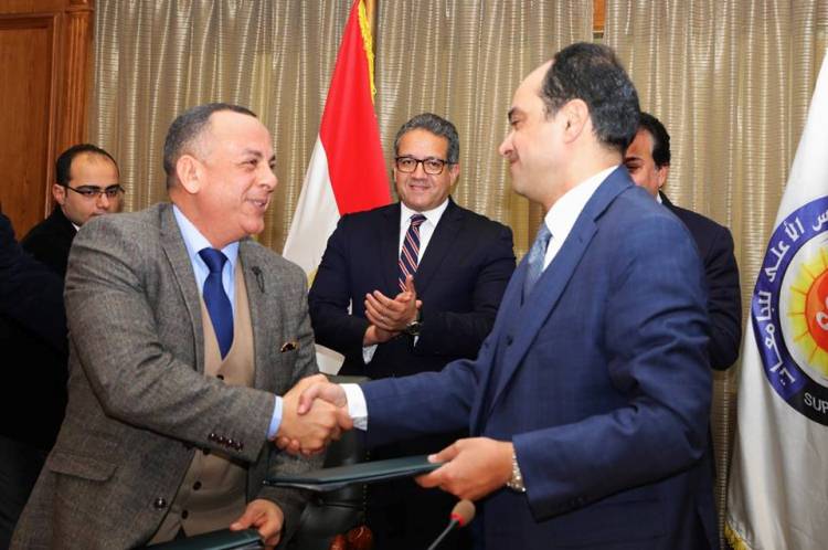 وزيرا الآثار و التعليم العالى يشهدان توقيع بروتوكول تعاون بين الوزارتين