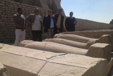 وزيرى يتفقد اعمال ترميم معبد دندرة بقنا لتحويله الى متحف مفتوح