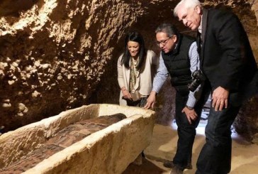 من منطقة آثار تونا الجبل بالمنيا وزيرة سياحة مصر تؤكد على أهمية الاكتشافات الآثرية لجذب حركة السياحة