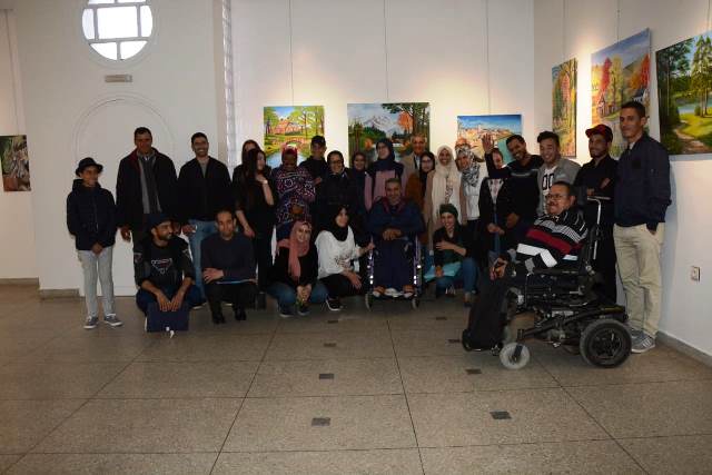 تشكيليون شباب يضعون بصمتهم الإبداعية بمعرض إبداعات خريبكية في دورته الثانية ببني ملال