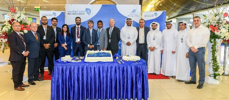 مطار أبوظبي يحتفل باستقبال أولى رحلات