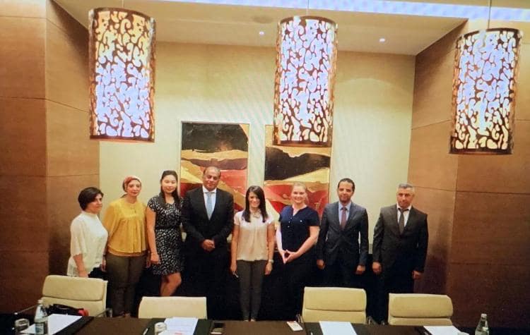 وزيرة السياحة المصرية تلتقي ممثلي الشركة المنظمة لأول رحلة طيران من باكو الى شرم الشيخ  ١٨ يوليو المقبل