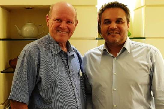 President Didier Robert of Reunion and former Seychelles Minister Alain St.Ange, the current President of African Tourism Board (ATB) meet and discuss Region and Continent's tourism