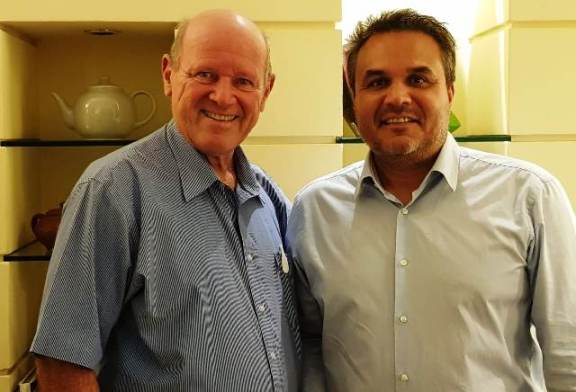 President Didier Robert of Reunion and former Seychelles Minister Alain St.Ange, the current President of African Tourism Board (ATB) meet and discuss Region and Continent's tourism