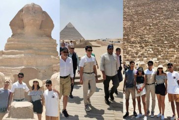 رئيس دولة مدغشقر يزور منطقة آثار الهرم