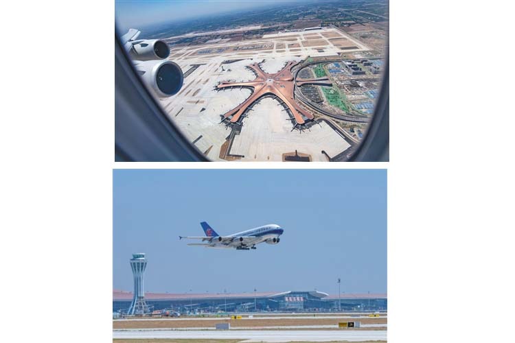 المطار الدولي الجديد ببكين يدشن خط جوي إلى مصر
