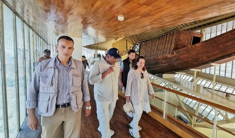 رئيسة الجمعية العامة للأمم المتحدة تزور منطقة آثار الهرم