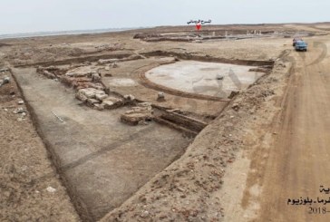 بالصور.. الكشف عن جزء ضخم من مبنى مقر مجلس الشيوخ خلال العصر اليوناني الروماني بشمال سيناء