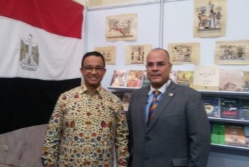 سفير مصر ومحافظ جاكارتا يفتتحان الجناح المصري بمعرض اندونيسيا الدولي للكتاب