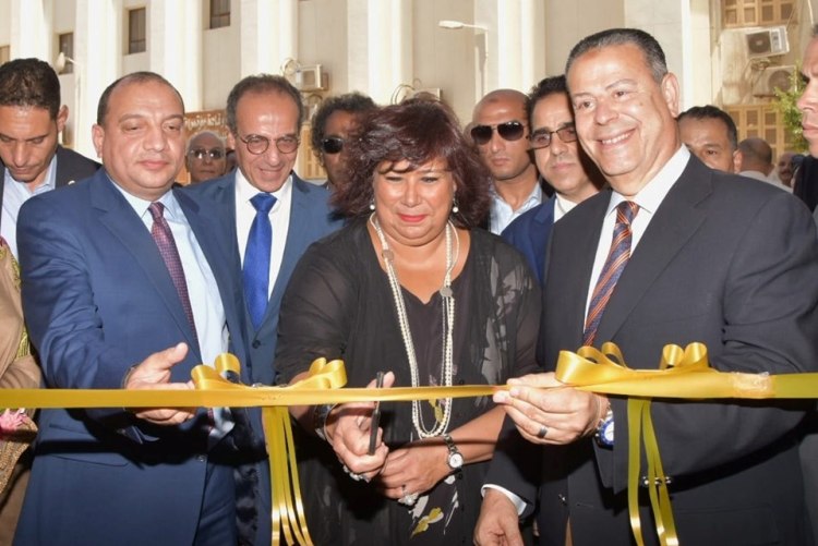 عبدالدايم وعبد الجابر يفتتحان اول منفذ دائم لهيئة الكتاب بجامعة ومحافظة بني سويف