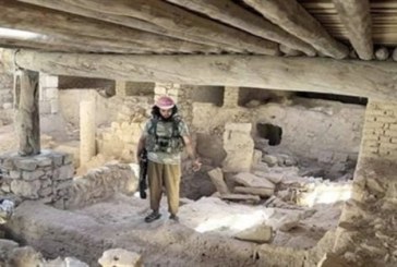 العثور على سرير جنائزي يعود إلى القرنين الثاني والثالث الميلاديين في بادية تدمر الاثرية