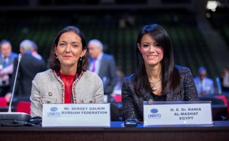 وزيرة سياحة مصر تعقد لقاءات ثنائية مع عدد من نظرائها المشاركين فى اجتماعات الجمعية العامة لمنظمة السياحة العالمية