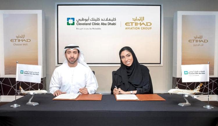 الاتحاد للطيران توقع اتفاقية لترويج قطاع السياحة العلاجية في أبوظبي