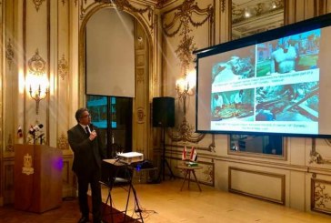 وزير الاثار يلقى محاضرة عن الاكتشافات و المشروعات الأثرية الحديثة بالمركز الثقافي المصري بلندن