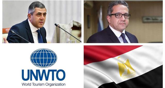 العناني يناقش مع أمين منظمة السياحة العالمية آليات استئناف السياحة الوافدة لمصر