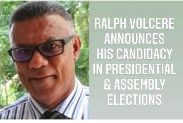 “Seychellois, let’s seize our great opportunity NOW to create a new era in Seychelles” – urges Independent Presidential candidate Ralph Volcere