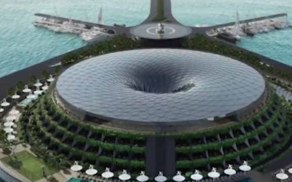 قطر تخطط لبناء فندق عائم يدور حول نفسه ويولد الكهرباء ذاتيًا