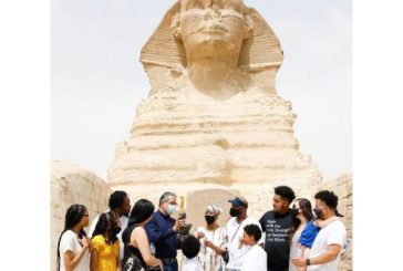 In the Land of Wonders.. Dreams Always Come True US Citizen Fulfills Lifelong Dream of Visiting the Pyramids