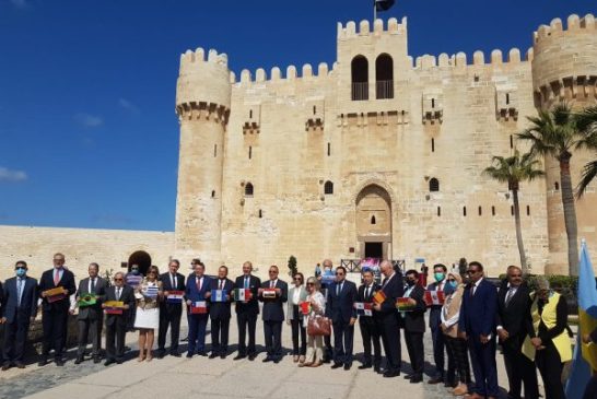 قلعة قايتباي بالإسكندرية تستقبل سفراء مجموعة دول الابيرو أمريكية في مصر