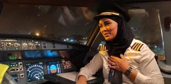 الأولي من نوعها : الخطوط الجوية الإفريقية الليبية تسير أول رحلة بطاقم نسائي كامل