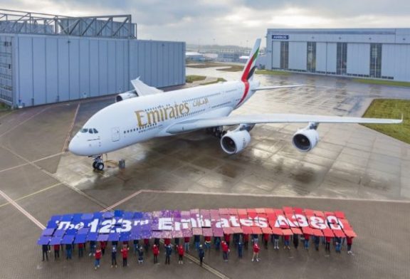 طيران الإمارات تُكمل أسطولها A380 باستلام الطائرة 123